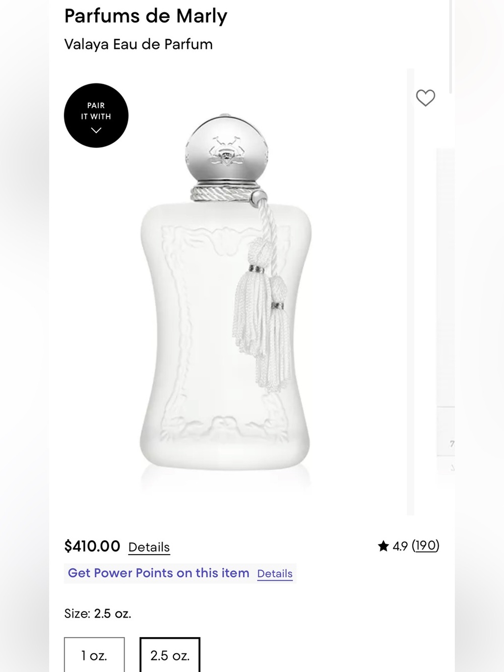 Parfums de Marly
Valaya Eau de Parfum